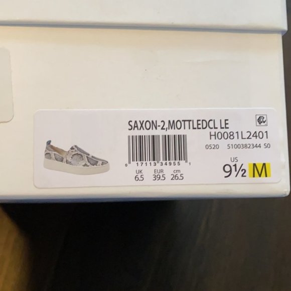 NIB ~ VINCE SAXON 2 BLUE SNAKE SLIP ON SNEAKER sz 9.5 - Picture 11 of 13